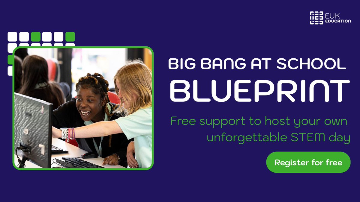 Want to host an unforgettable STEM day but short on time? We've got you covered! 

The #BigBangAtSchoolBlueprint gives you everything you need in one place to inspire students with amazing, hands-on activities. 

Register for free: bit.ly/4guqDcj