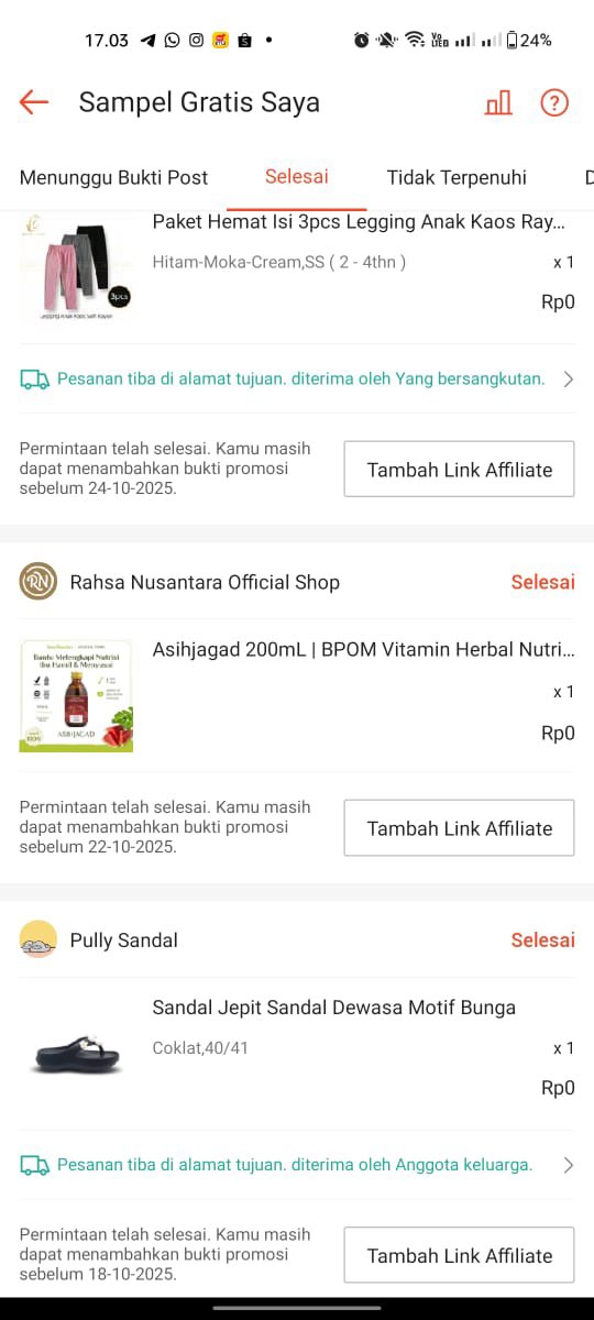 jwtspn's tweet photo. https://t.co/MydkHLLeN8

Info sampel gratis yg aku dapetin (saluran) https://t.co/r8sCxzJDkY
