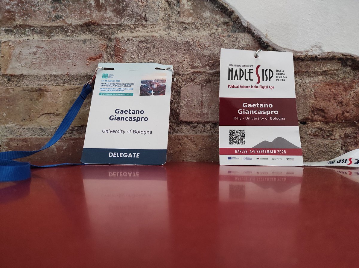 Better late than never!
Glad to have participated in #EISAPEC25 and #SISP25, in the 2 cities that, more than any other place, contributed to my personal and professional growth.
Thanks to organisers, chairs, discussants and presenters for making the atmosphere so rich and fun!