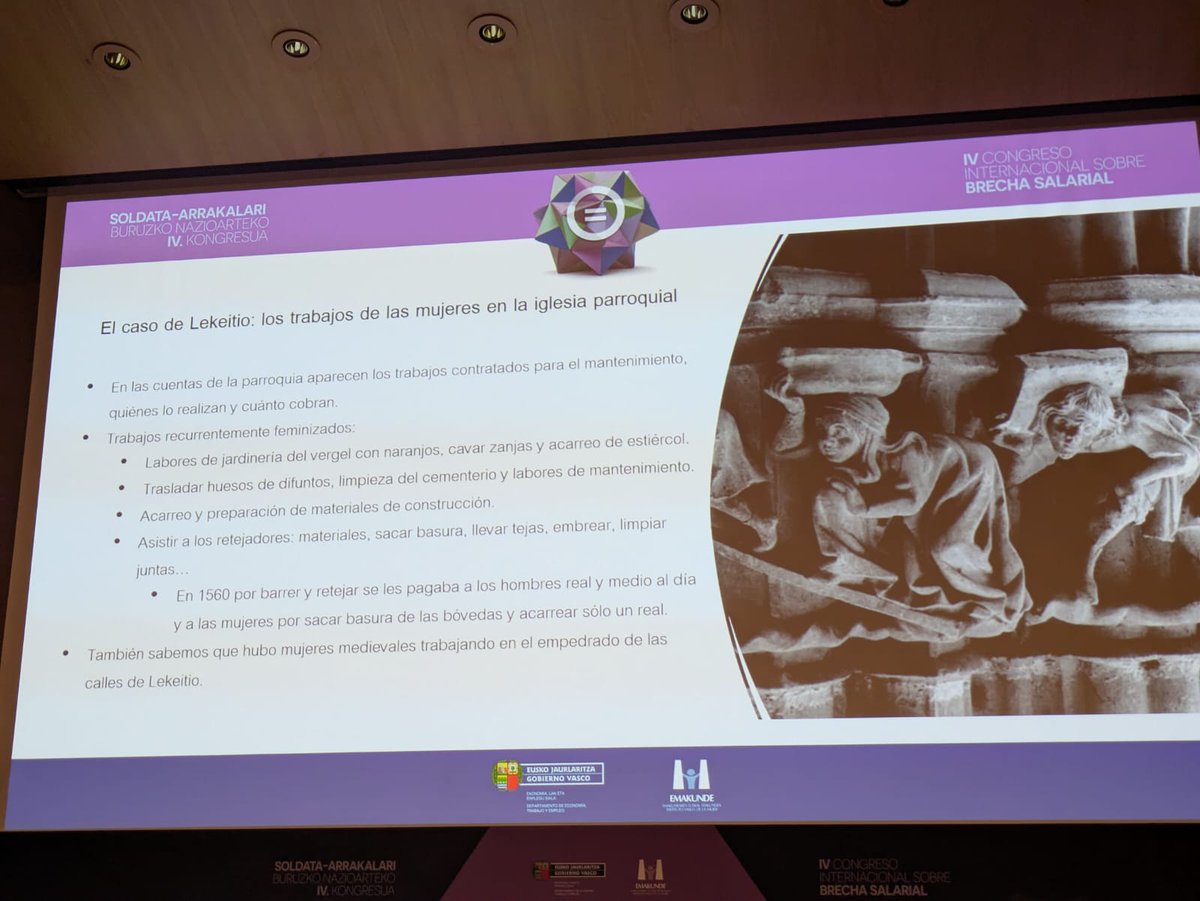 ¿Qué las mujeres no estaban  presentes en la construcción? 
La historia nos demuestra que eran mayoría en la construcción de iglesias y casas en La Edad Media haciendo el trabajo duro por menos dinero y menos valor (ejemplo: Iglesia de Lekeitio), según <a href="/IsaMellen/">Isabel Mellén</a>