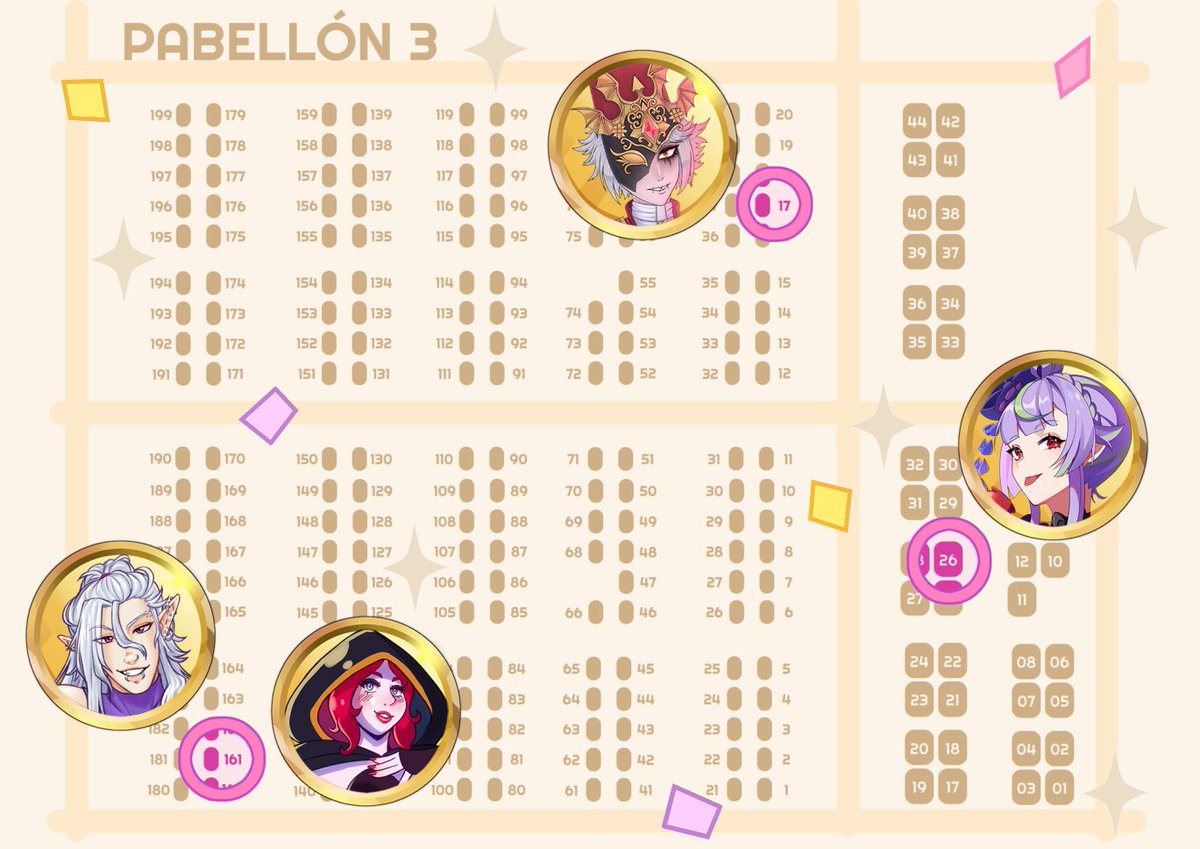 Dear Masters:

Te presentamos el stamp rally de Nu:Carnival que tendra lugar en la Japan Weekend de Madrid 💎

Gasta un mínimo de 3€ para conseguir los diferentes contratos de los miembros del clan
¡Os esperamos!  

#JWArte