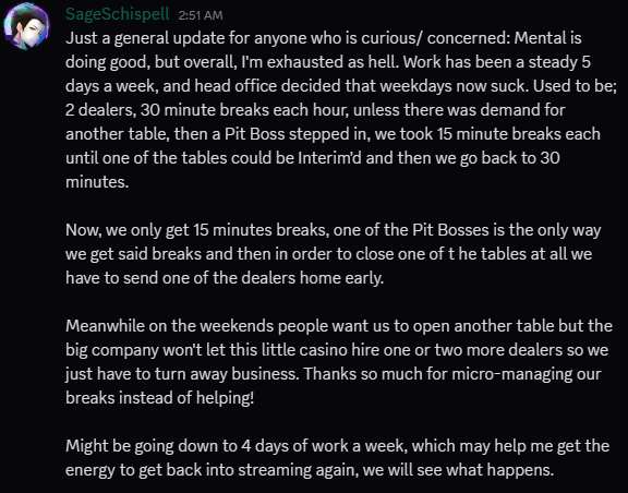 Quick update since I've been gone a while: