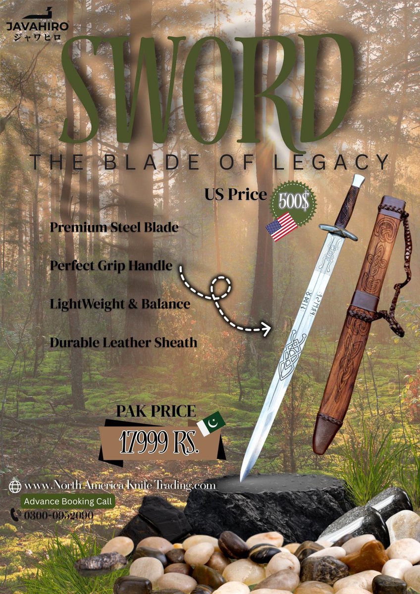 JavaHiroLLC's tweet image. JavaHiro Provide Unique swords,axes and hunting knife in Pakistan for collectors and enthusiasts contact call.03000952090
#javahiro #Swords #swordloverpakistan #pakistanitiktoker #ertuguralgazi
