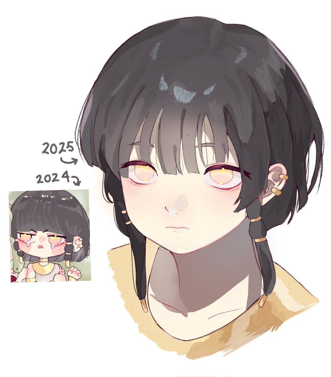 الفرق بين رسومات هذا العام والغام الماضي ଘ(੭*ˊᵕˋ)੭* ੈ♡‧₊˚🌸🍡✨🍰