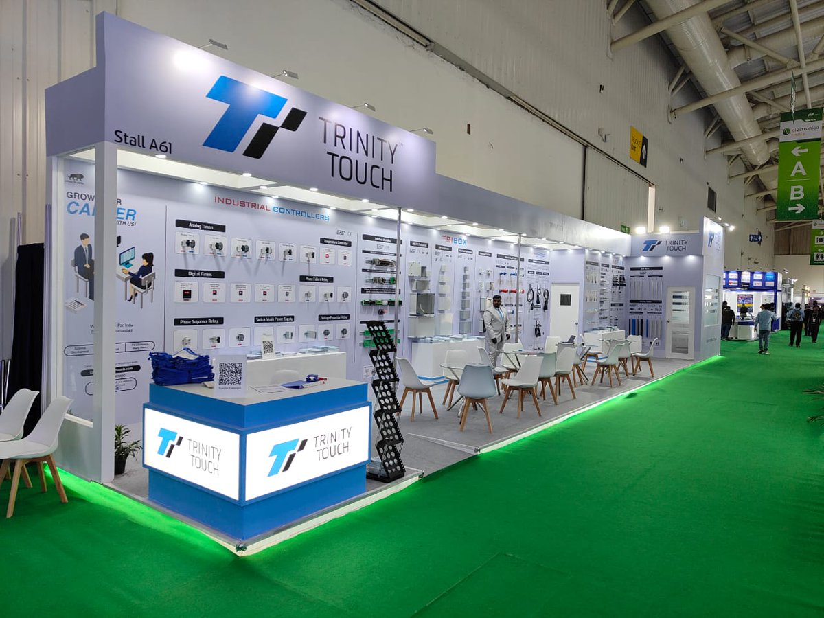 TrinityTouch's tweet image. ⚡ We’re LIVE at Electronica India 2025 ⚡

Team Trinity Touch is showcasing our latest Electrical &amp;amp; Electronic Solutions at:

📍 Hall 5 | Stall A61
📅 17–19 Sept | BIEC, Bangalore

Join us and explore innovation, safety &amp;amp; reliability! 💡

#TrinityTouch #ElectronicaIndia