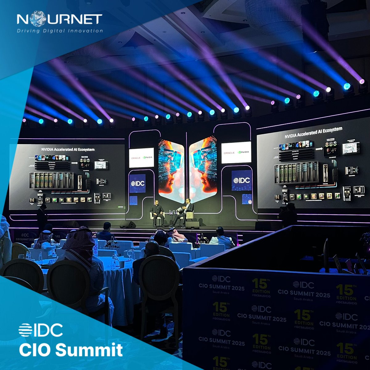 NourNetICT's tweet image. #CIOSummit 2025 has officially commenced 🎬
NourNet is honored to engage with industry leaders and partners, presenting advanced AI-driven solutions and resilient strategies designed to support Saudi Arabia’s digital future.
We look forward to welcoming you and contributing to…