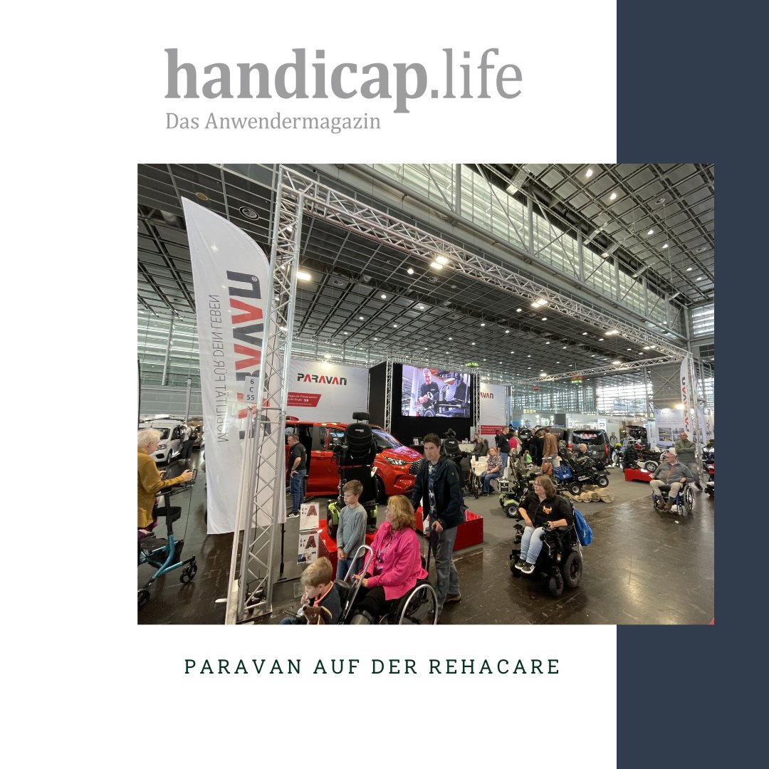 ➡️ Auf 70 Quadratmetern in Halle 6, Stand A84 dreht sich alles ums Erleben und Mitmachen, kommt doch mal vorbei!

Foto: Paravan GmbH

#Handicaplife #anwendermagazin #Paravan #handicaplifemagazin #MomoMagazin #MagazinMomo #Mobilität #Motion #Barrierefreiheit #Handicap