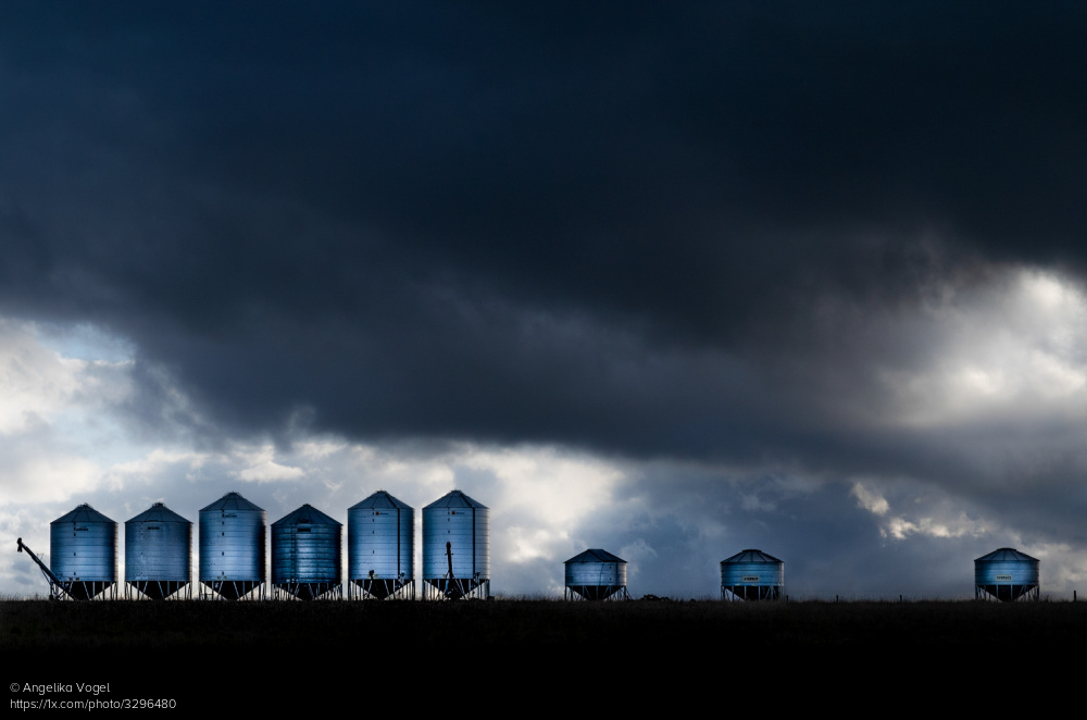 1x_com's tweet image. 'Farmland' (silos at sunset - Australia) by Angelika Vogel
1x.com/photo/3296480/… #landscapephotography #sunset #silos #australia #blue #mood