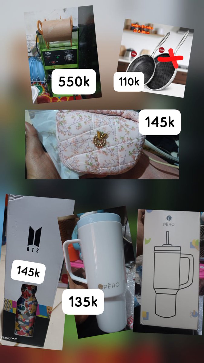 Bismillah 

Ijin gelar bakulan ready stok dirumah  kreo pengiriman bisa di anter jne,jnt,saya sendiri kalo jaraknya dekat.

Minat dm  aja ..🙏🏻
Ijin tag boleh ya 
<a href="/nulbesars/">ც𝓵𝒶𝒸𝓀',𝓞𝔀𝓵^᭄᭄̢̧̧̢͖̭̭͍̙̤̗̗̤̙͍̭̭͖</a>
<a href="/dyahNeZza/">DYAH_NEZZ 🍉</a>
<a href="/axdwin/">Axdwin 🌏Indonesia 🇮🇩</a> 
<a href="/vaniepink/">Stevaniehuangg</a> 
<a href="/JoeTirtoDiputro/">J.T</a> 
<a href="/ReenTis_/">Rintis</a> 
<a href="/4L121c0_jm/">☕ Alrico 🚬</a> 
<a href="/melvineric23/">@melvineric23</a>