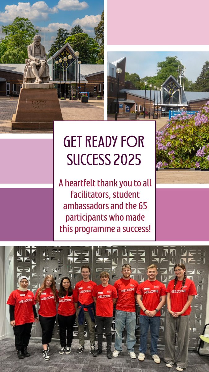 HWUSuccess's tweet photo. This year, 65 new students joined “Get Ready for Success” (26–28 Aug) to connect, gain insights, and build confidence ahead of their Heriot-Watt journey. Huge thanks to all facilitators, ambassadors &amp; participants who made it a success! 💙

Check what students had to say below! https://t.co/Dpf4NpesXJ
