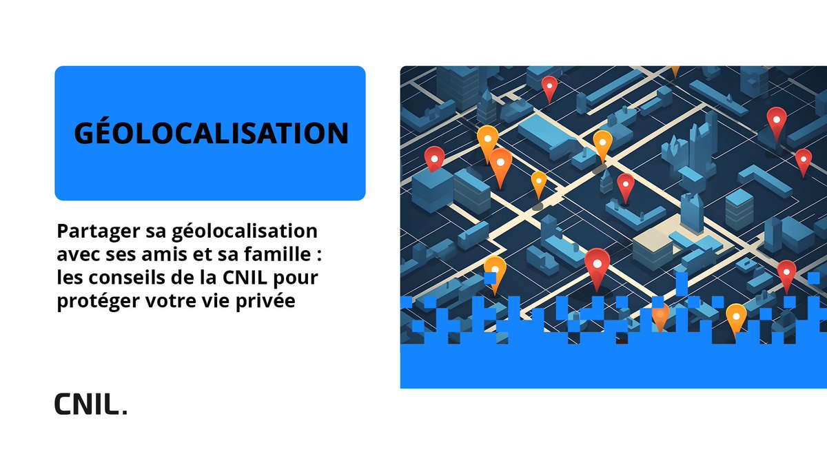 📍Partager sa position en temps réel avec des proches pour prévenir, rassurer, se retrouver ou par curiosité : la pratique se développe mais comporte des risques pour la vie privée. La CNIL donne ses conseils pour garder le contrôle 👉cnil.fr/fr/partage-geo…
