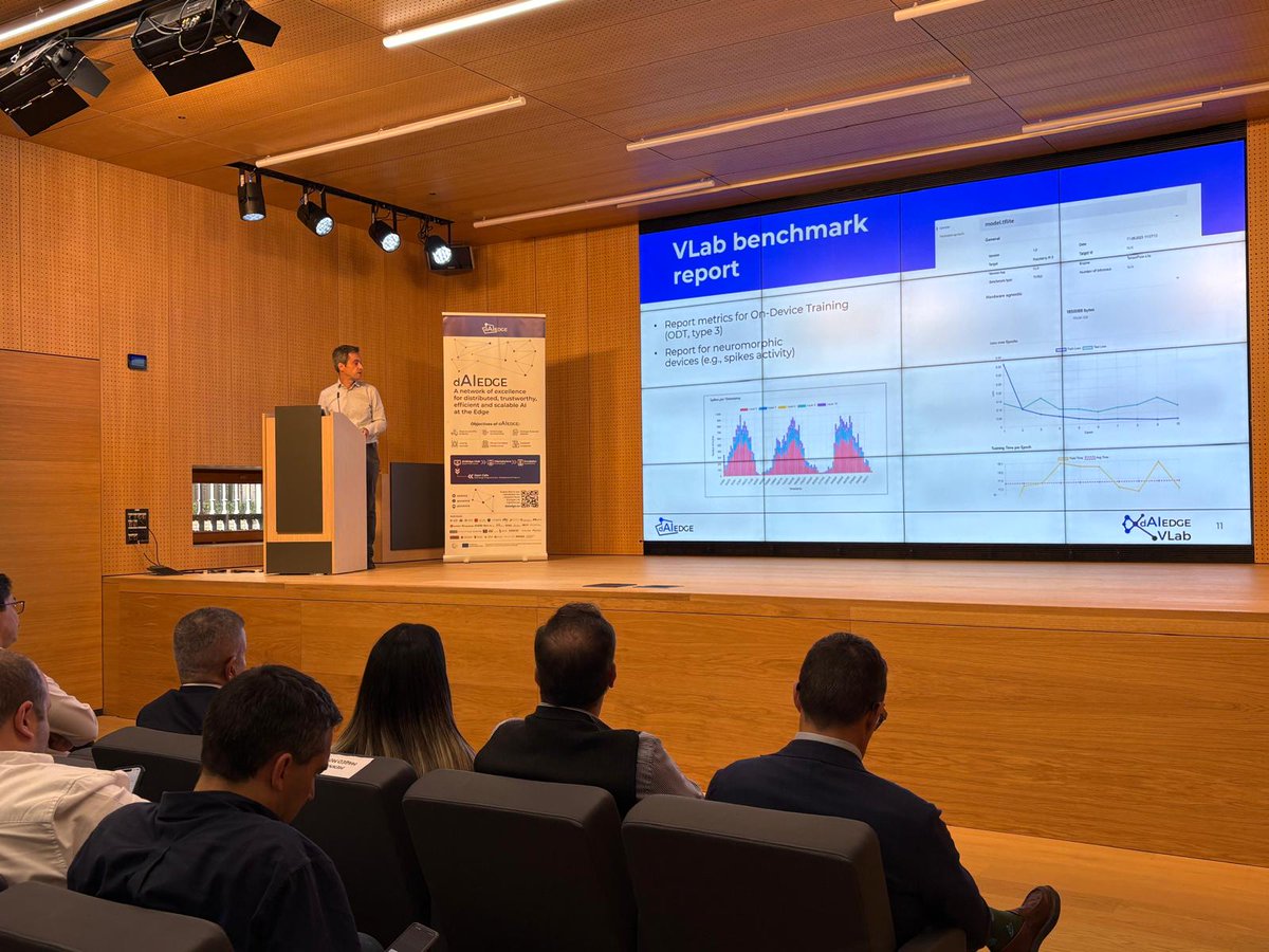 dAIEDGE's tweet image. 🚀 Following the inspiring opening, Alain Pagani (@DFKI), coordinator of #dAIEDGE, presented our mission and goal.

🖥️ Also he presented the dAIEDGE-#VLab, a collaborative virtual lab designed to accelerate experimentation, learning, and innovation in #EdgeAI.
