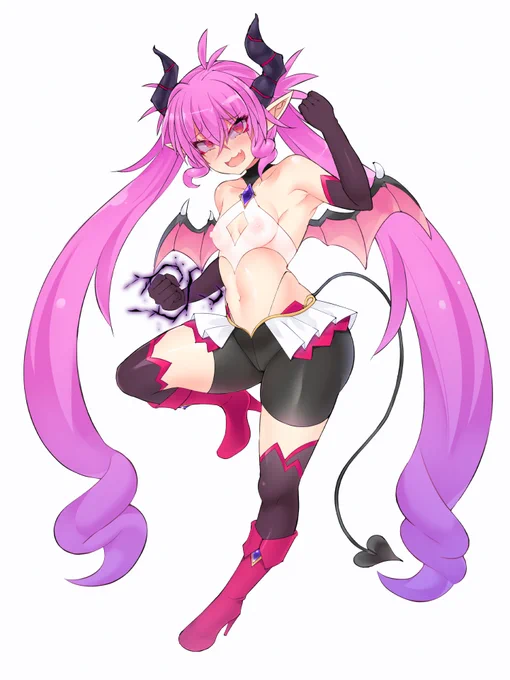 skebでご依頼頂いた「もしもライザちゃんが悪堕ちして異界妖化したら…?」のイラスト(通称:異ライザちゃん)です!