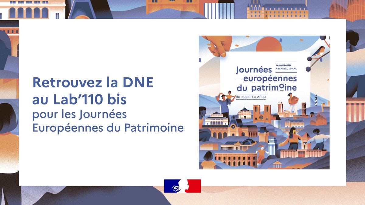 📍Ce weekend la #DNE sera au @Lab110bis d'<a href="/education_gouv/">Ministère Éducation nationale</a> pour les Journées Européennes du Patrimoine #JEP25 !

🔎Parentalité et citoyenneté numériques, STIAM, NSI, usages responsables... 

Venez découvrir la politique ministérielle en matière de numérique éducatif 🖥