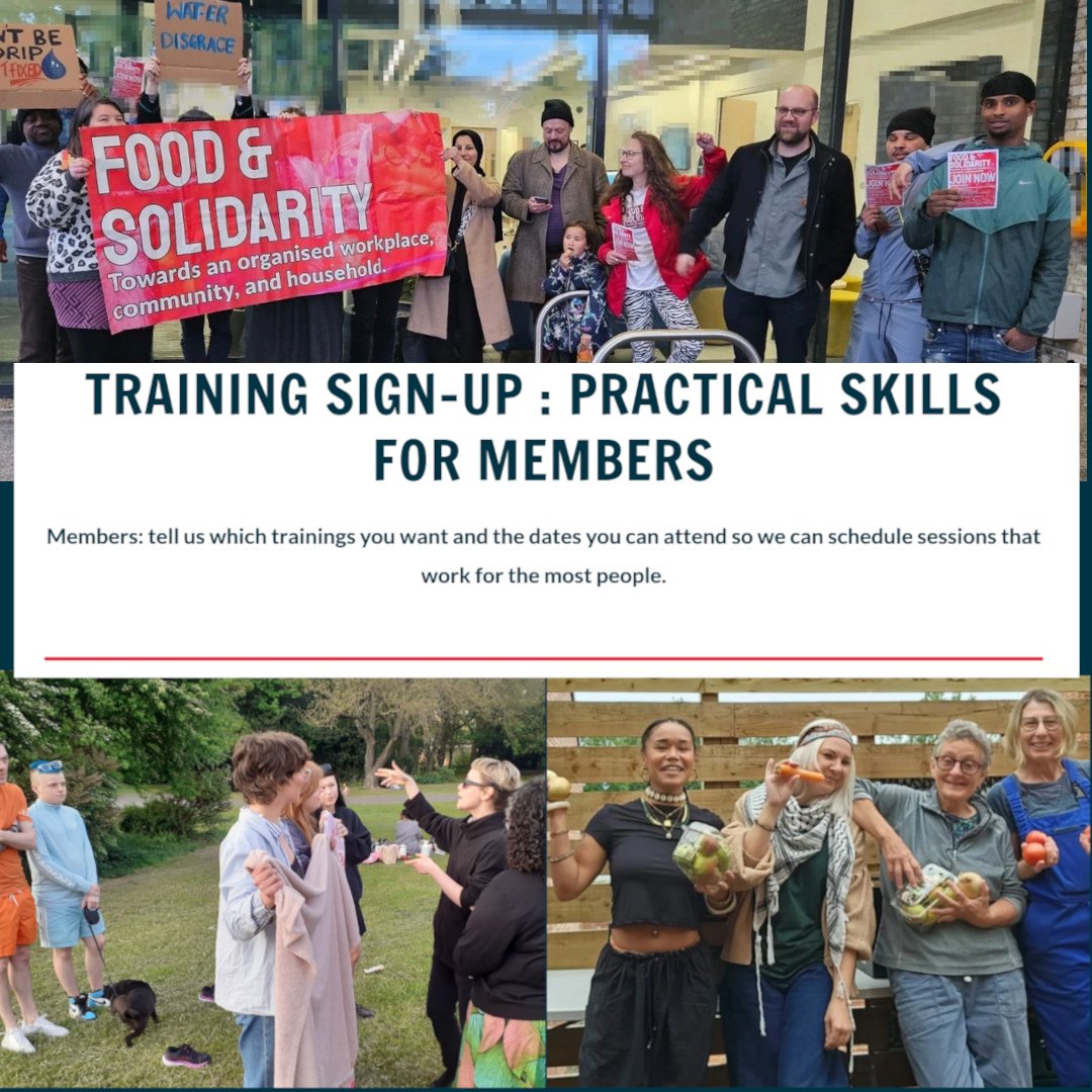 From making engaging TikToks to getting one-to-one organising conversation skills and skills in how you can organise your community, members of Food &amp; Solidarity are able to access hands-on trainings that build real power in our workplaces, communities, and homes.