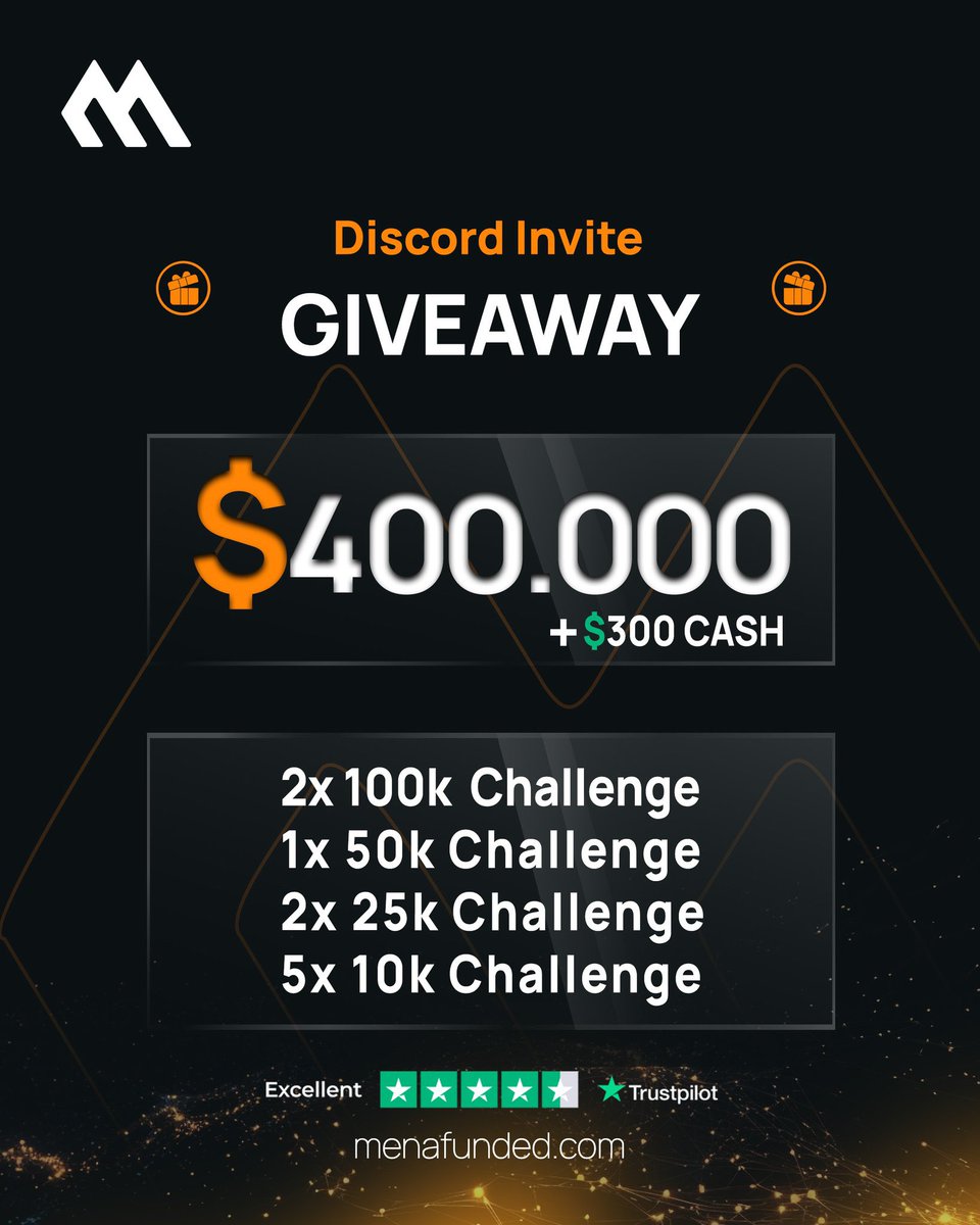 Mikecheta (@mikecheta1) on Twitter photo 🚀 The MenaFunded Invite Contest is here!
The more friends you invite, the bigger your rewards: 
Win Up To a $100K Challenge + $300 cash 🏆
✅Follow <a href="/MenaFunded/">MenaFunded</a> 
🔁Repost This
🎉Tag Your Friends 
➡️Join Discord discord.gg/FacWGaCq
🎁100k +$200 For those who do most Invites 🚀 The MenaFunded Invite Contest is here!
The more friends you invite, the bigger your rewards: 
Win Up To a $100K Challenge + $300 cash 🏆
✅Follow <a href="/MenaFunded/">MenaFunded</a> 
🔁Repost This
🎉Tag Your Friends 
➡️Join Discord discord.gg/FacWGaCq
🎁100k +$200 For those who do most Invites