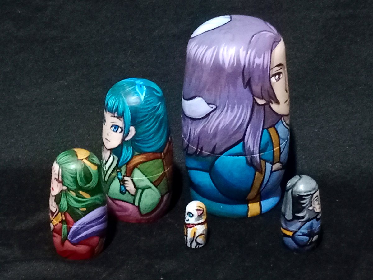 MontyR107's tweet photo. OOAK The Apothecary Diaries Matryoshka

#matryoshka #nestingdolls #apothecarydiaries https://t.co/AYxwRDTJD0