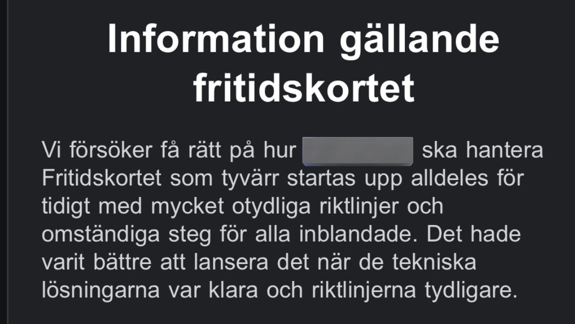När lokala klubben skickar information om fritidskortet 😂

Kul <a href="/jakobforssmed/">Jakob Forssmed</a>
