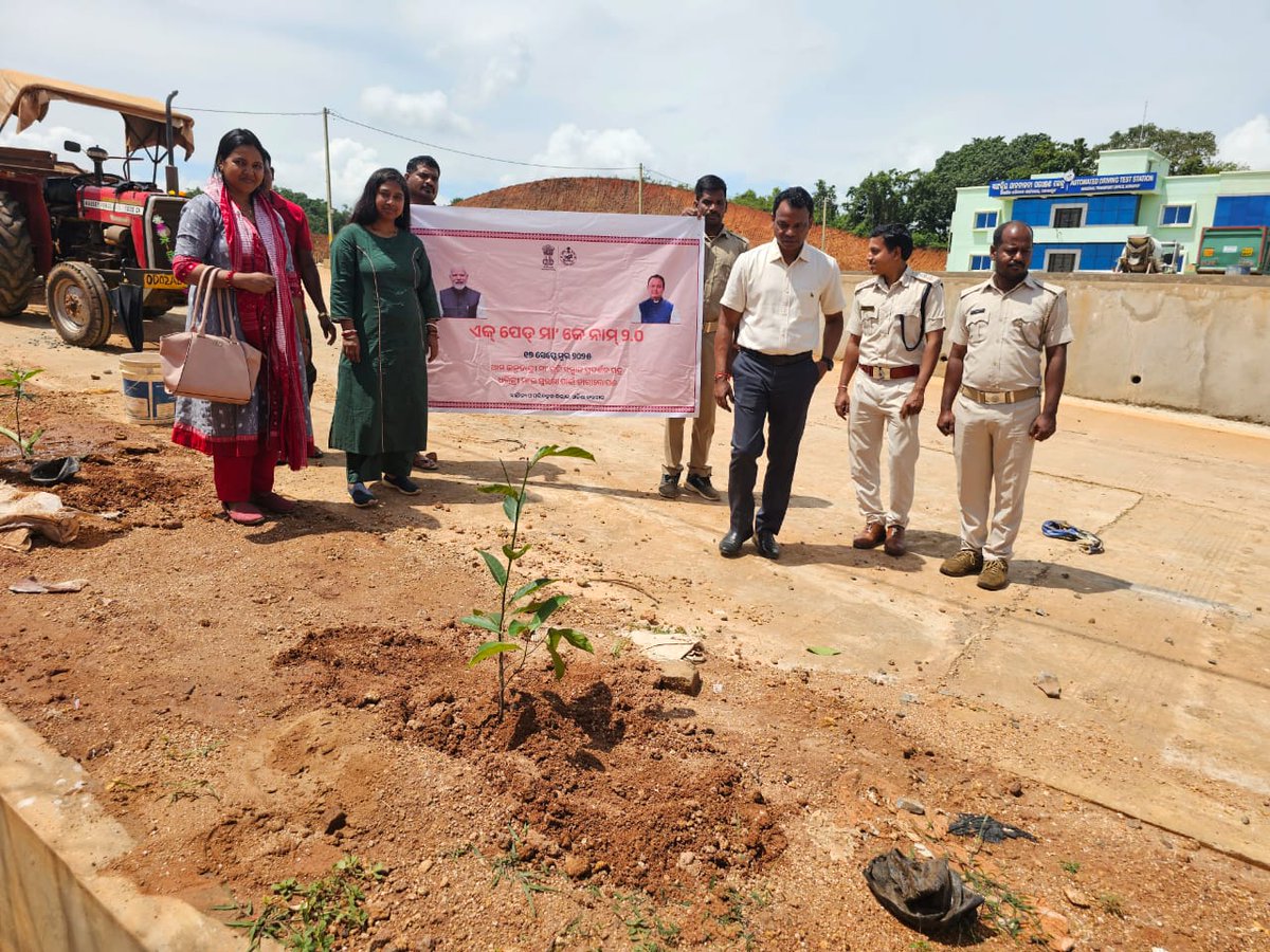 Ek ped maa ke naam 2.0 plantation program conducted at ADTS Koraput with all the staffs of RTO Koraput <a href="/CMO_Odisha/">CMO Odisha</a> <a href="/PMOIndia/">PMO India</a> <a href="/GovernorOdisha/">Governor Odisha</a> <a href="/GaneshRamBJP/">Ganesh Ram Singkhuntia</a> <a href="/moefcc/">MoEF&CC</a> <a href="/ForestDeptt/">Odisha Forest, Env. and Climate Change Department</a>  <a href="/pccfodisha/">PCCF & HoFF Odisha</a> <a href="/PCCFWL_Odisha/">PCCF WL & CWLW, Odisha</a> <a href="/CAMPAODISHA/">CAMPA ODISHA</a> <a href="/SecyChief/">ChiefSecyOdisha</a> <a href="/DC_Odisha/">Office of Development Commissioner, Odisha</a> <a href="/krushibibhag/">କୃଷି ବିଭାଗ, ଓଡ଼ିଶା</a> <a href="/PWD_Odisha/">Works Department, Odisha</a> <a href="/FdOdisha/">Finance Department</a>