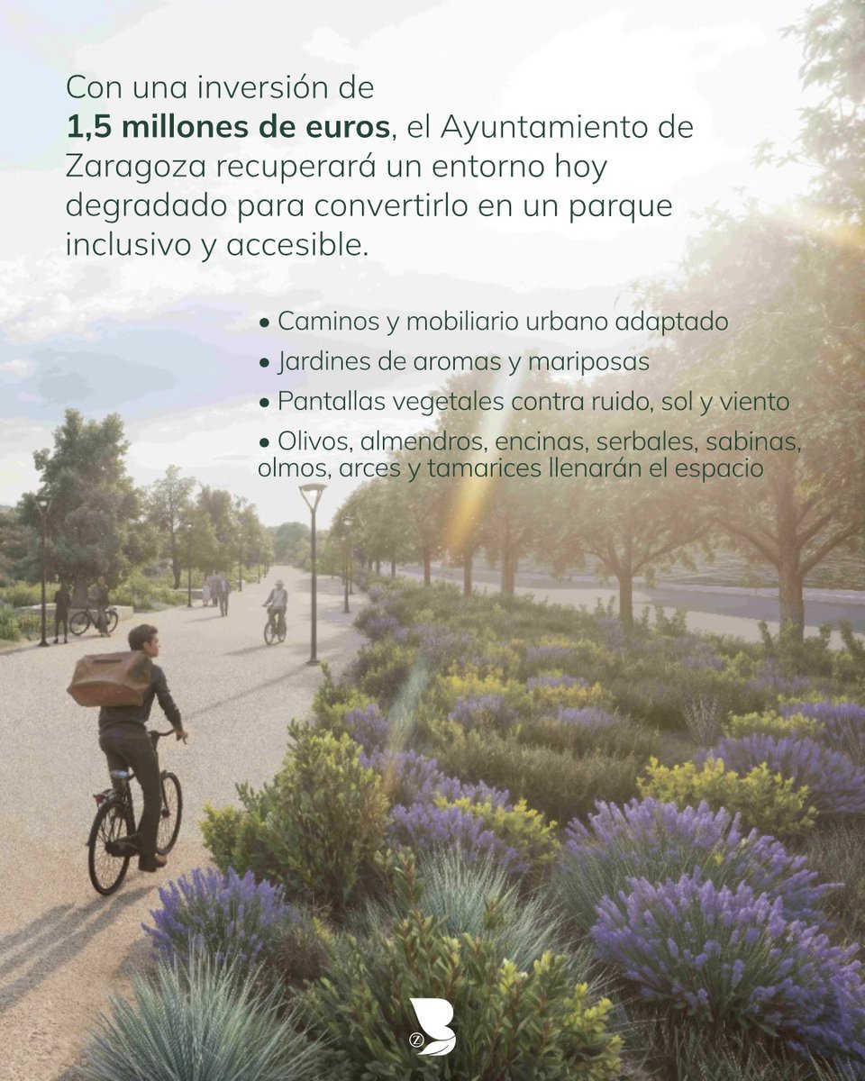 🌿 El Ayuntamiento de Zaragoza impulsa el Bosque de Torre Ramona en Las Fuentes, con una inversión de 1,5 millones de euros.