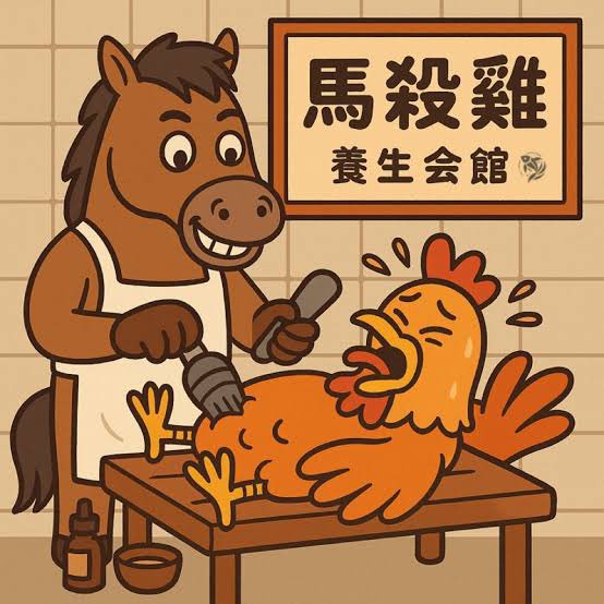 台湾ではたまに「馬殺雞」という文字を見ることがある。

馬が鶏を殺すんかい‼️😱
と思うだろうが、これ「マッサージ」の音訳なのである（笑）