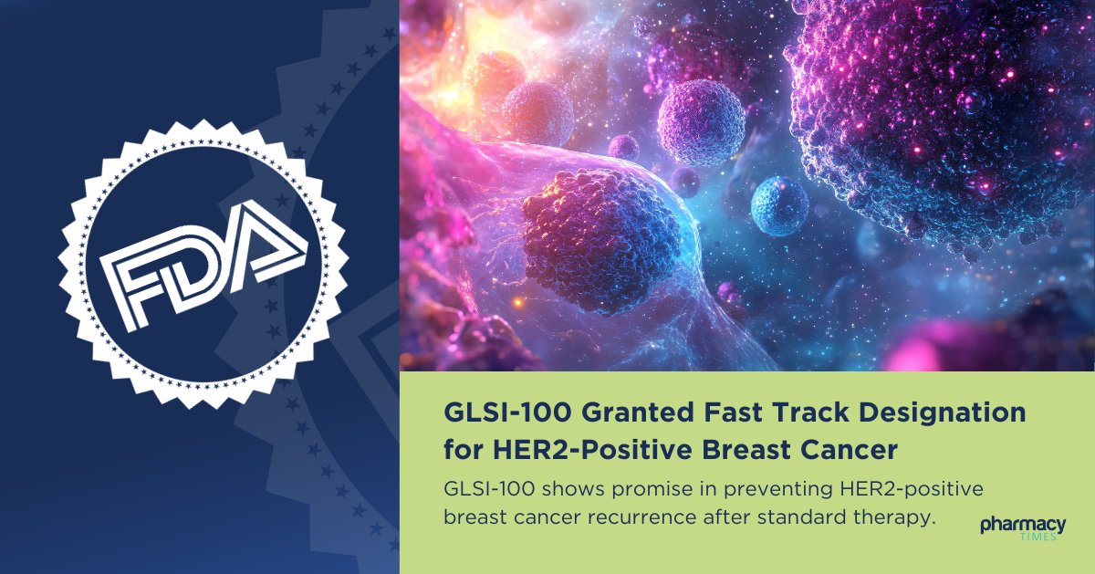 GLSI-100 has been granted FDA Fast Track designation for preventing HER2-positive breast cancer recurrence, showing an 80% reduction in a trial. 

Read more using the link in the replies below.