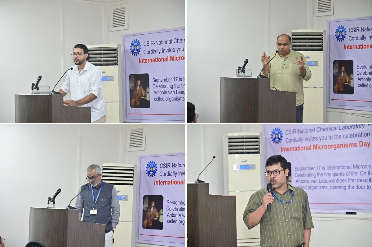 csir_ncl's tweet image. CSIR-NCL celebrated the International Microorganisms Day 2025 on 16 September 2025.
The event featured talks by eminent personalities on sustainability &amp;amp; new technologies in microbiology.
@CSIR_IND @AshishLele3467 
#CSIRNCL #IMD2025