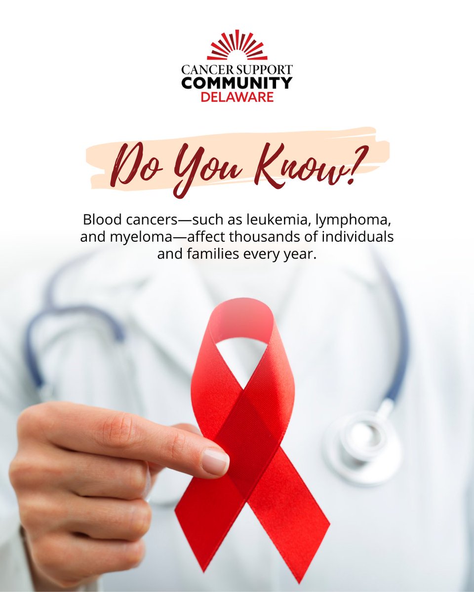 CancerSupportDE's tweet image. We offer a monthly support group in partnership with the Blood Cancer United (formerly LLS) for those diagnosed with blood cancer, on the fourth Monday of every month on Zoom. Register at form.jotform.com/210674012465146
#CSCDE #CancerSupport #CancerAwareness #MentalHealthAwareness…