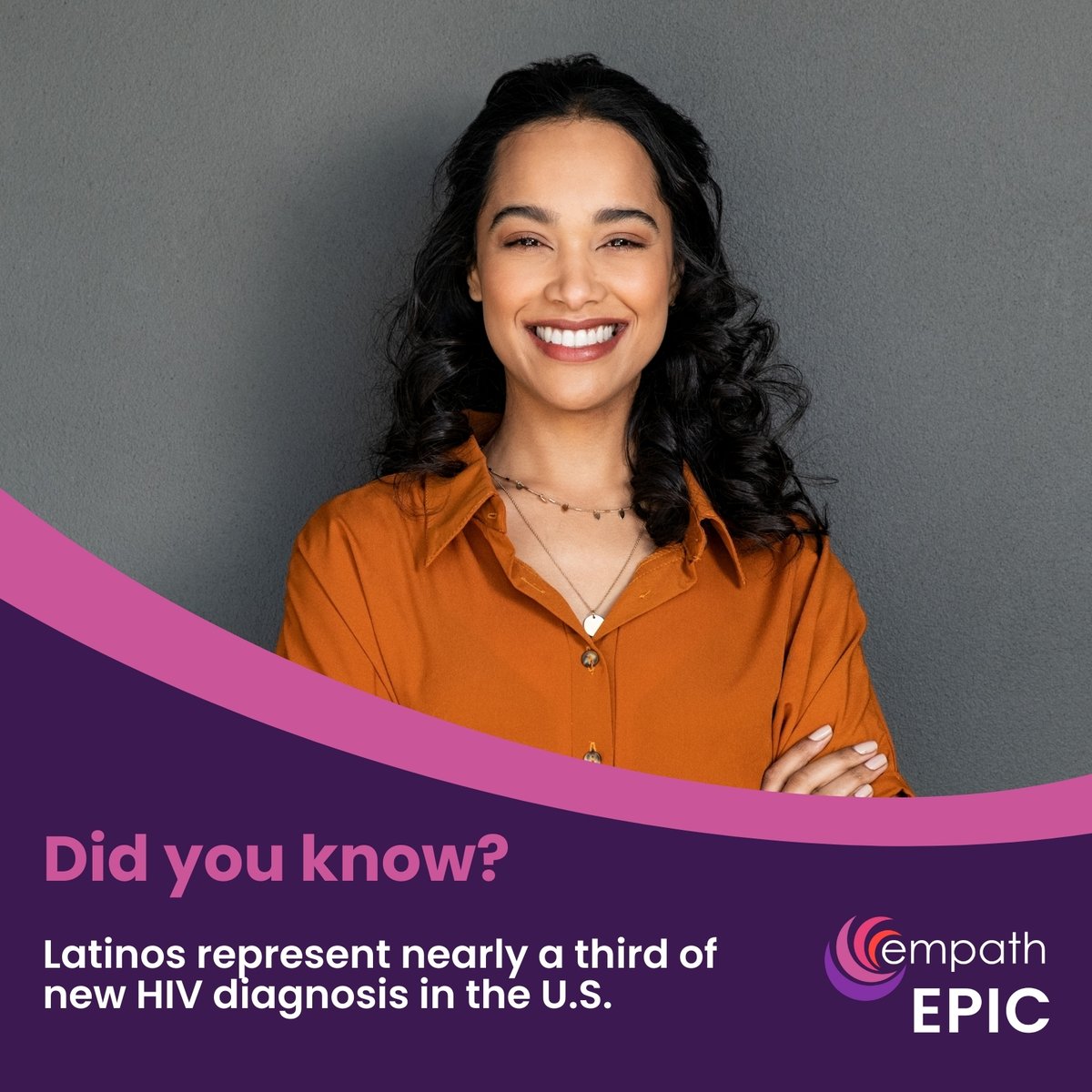 Did you know? Florida has the third-largest Latino population in the U.S., and had the seventh-highest rate of new overall HIV diagnoses among Latinos in the nation. Find out how you can get tested at MyEPIC.org