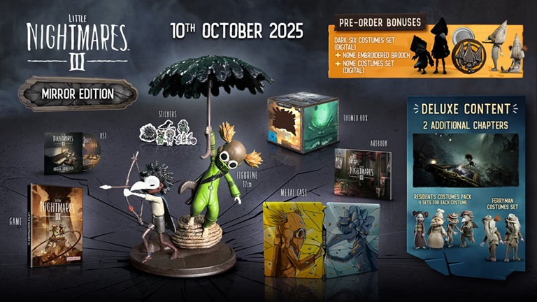 SteelbookV's tweet image. Une démo pour Little Nightmares III est tout juste disponible sur PS5, Xbox, Switch 1 et 2 et  PC !

Pour rappel, une édition #steelCase (Mirror) est en précommande !

Sortie prévue le 10 Octobre 2025.

Résumé des offres ➡️ steelbookjeuxvideo.fr/little-nightma…