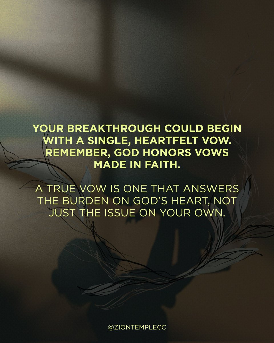 Yesterday we began our series on The Efficiency of a Vowing Prayer.
Missed the sermon? Here’s a quick summary for you!

Be sure to join us today as we continue this powerful teaching!