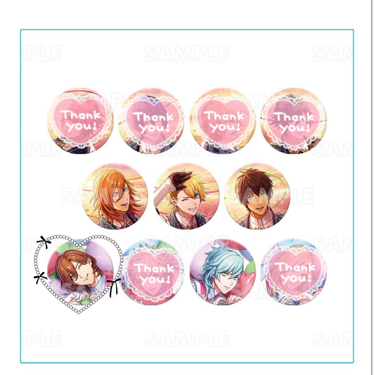 【交換】うたプリAGF 缶バッジ Thanks for you! エクストラVer.  SHINING

譲♡ セシル8、レン 翔 藍 各5

求♡ 嶺二

🎀11/8(土)ファスチケ当選済み
🎀現地または通販にて8〜10BOX購入予定

検索からでもお気軽にお声掛けください🍀