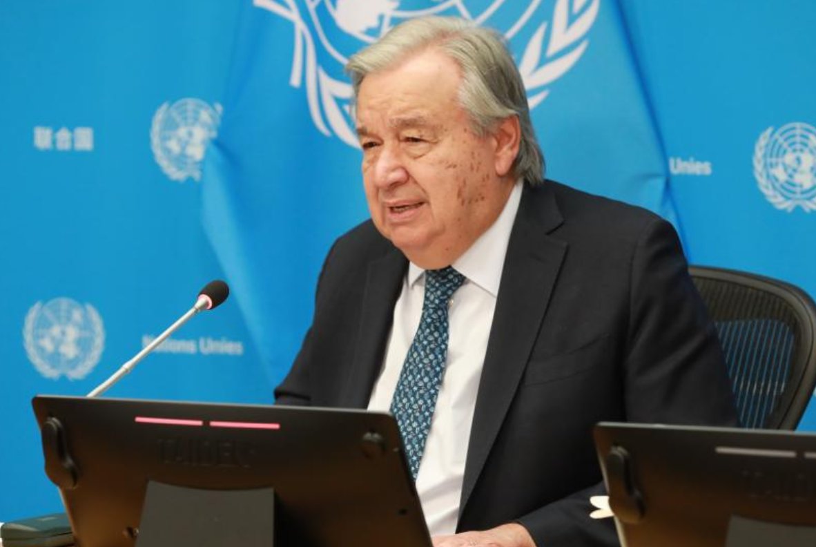 yae_moon's tweet photo. N Secretary-General Antonio Guterres said on Tuesday that the global initiatives proposed by China are totally compatible with the UN Charter. https://t.co/pDNwzD8B6H