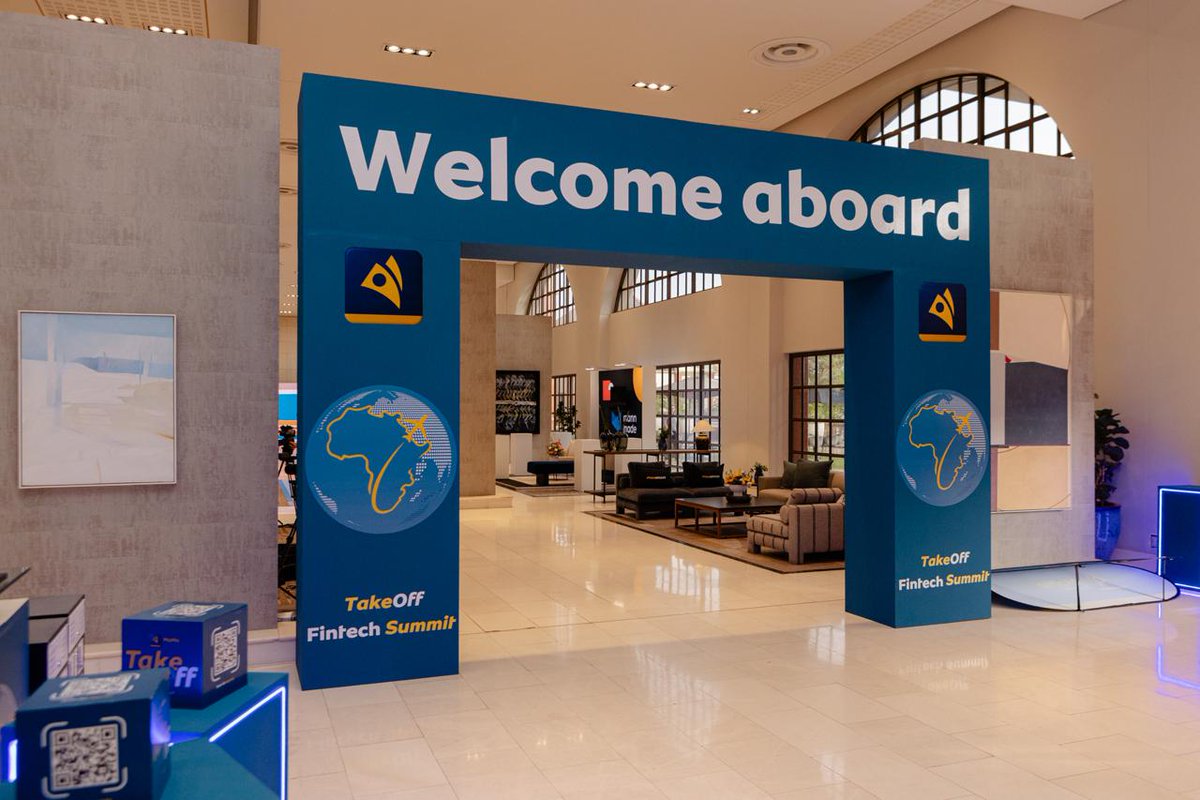GrowthYanda's tweet photo. Welcome aboard 🚀

From arches to terminals, every touchpoint at The #MTNGroupSummit2025  carried the TakeOff identity — designed to immerse delegates in the journey. 

#YANDA #ExperienceDesign #Event #FintechSummit2025 #MoMoSummit