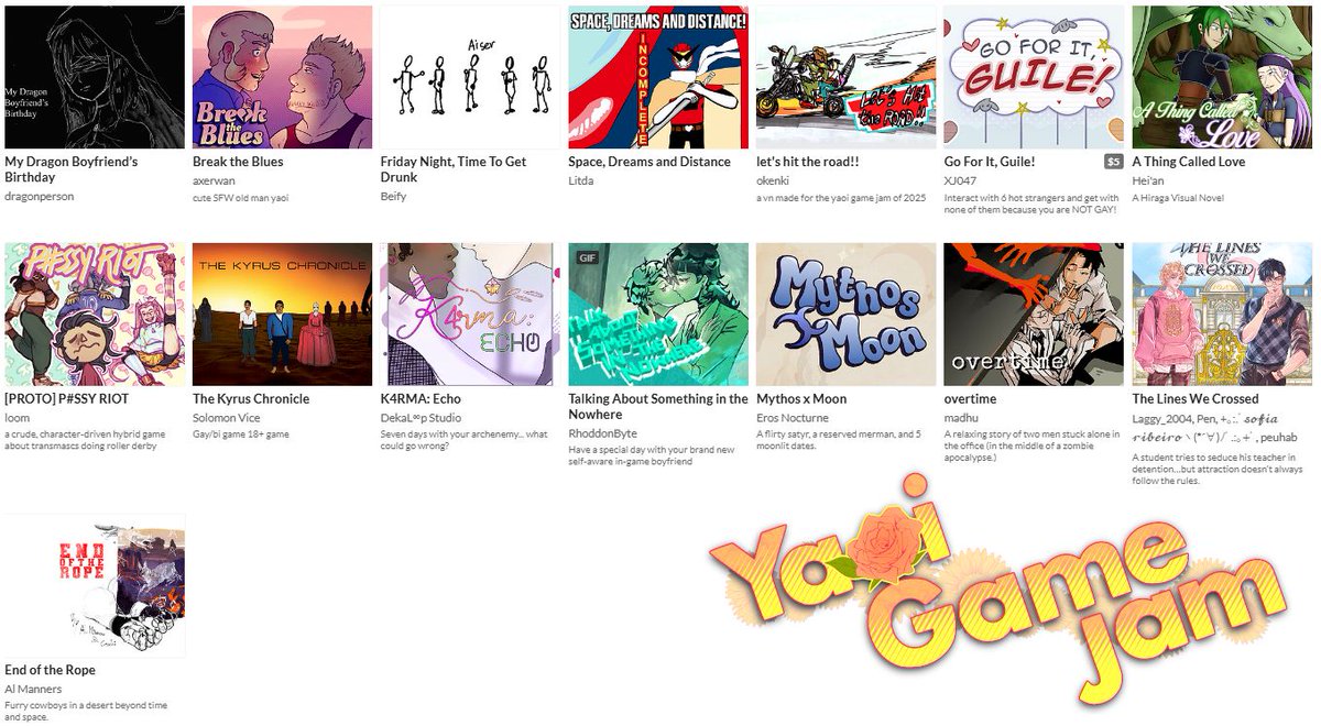 Yaoi Game Jam tweet media