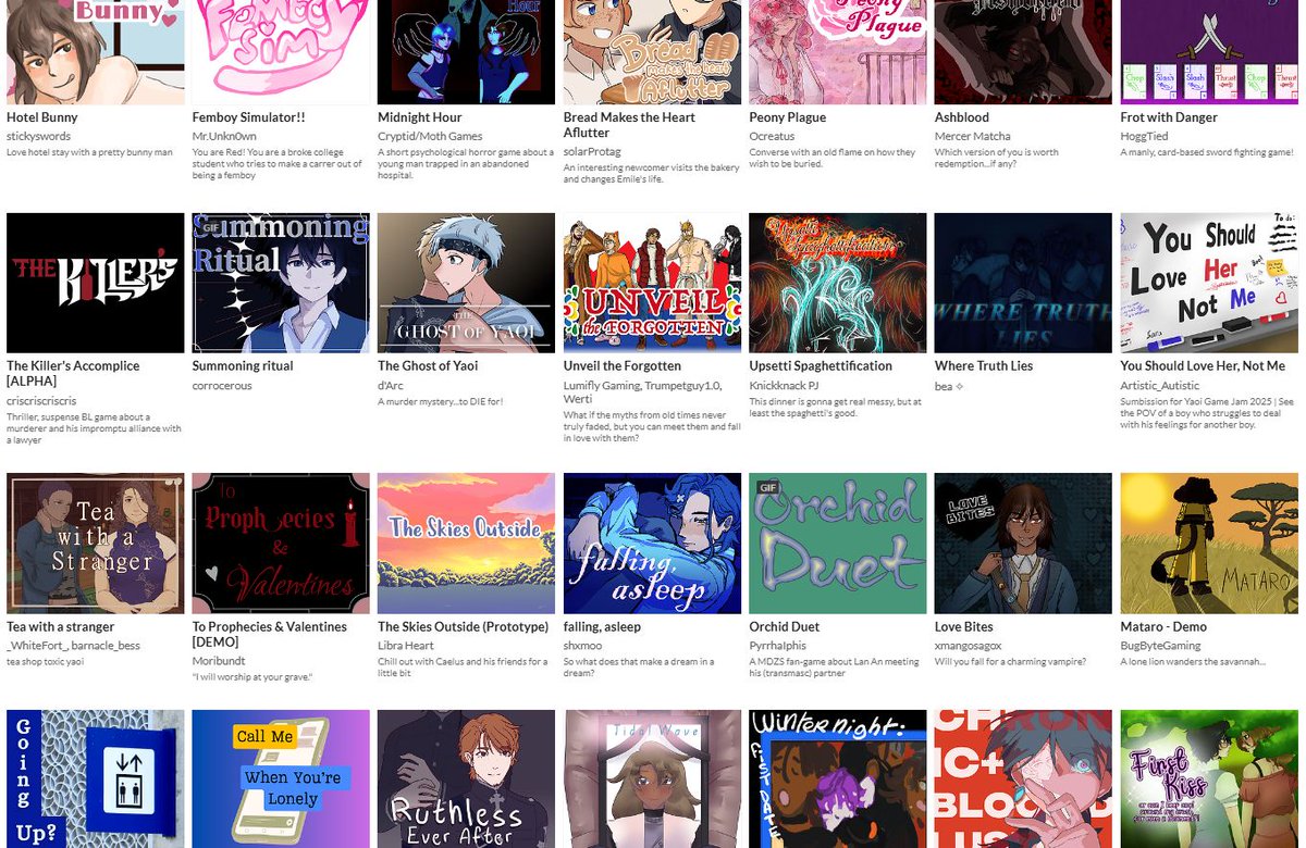 Yaoi Game Jam tweet media