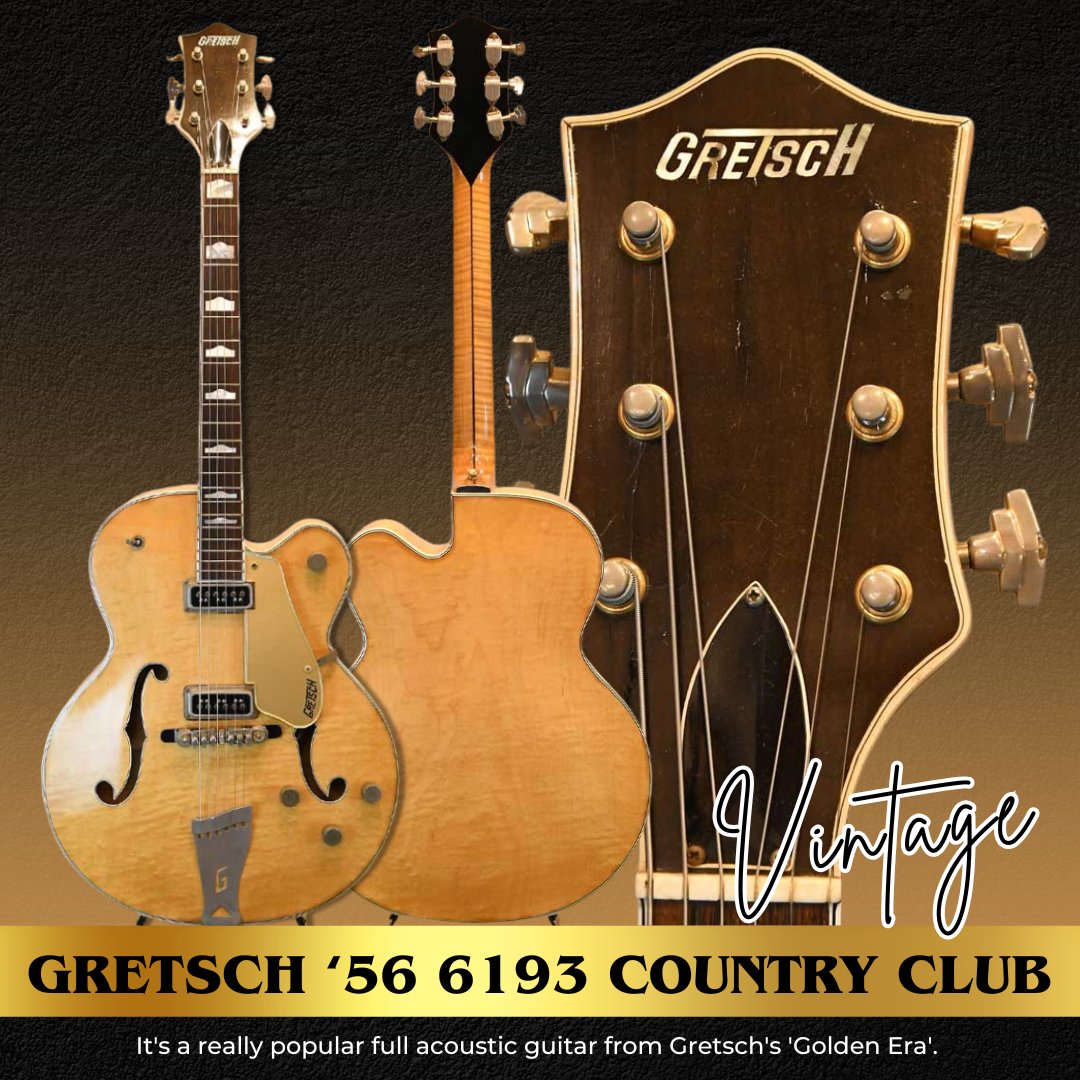 shimokura_hands's tweet photo. 【Used Guitar Collection🎸1956年製 #GRETSCH 6193 Country Club】
フィルタートロンとは一味違う、クリアで太く艶のあるサウンド。グレッチ黄金期ならではの極上トーンを奏でる『カントリー・クラブ』
https://t.co/PtLATwgLJn
#下倉楽器 #シモクラ #セカンドハンズ #shimokura #secondhands #中古 https://t.co/7yr1mhQL8h