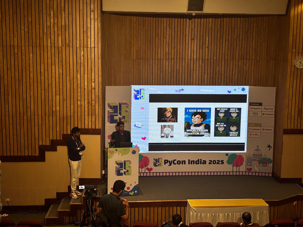 souravCoder1's tweet image. ✨ Had an amazing time at PyCon  2025!
So many inspiring talks, great conversations, and a chance to meet the vibrant Python community in person 🐍💻
A big thanks to the organizers, speakers, and everyone who made this such a memorable event 🙌
#PyCon #PyConIndia #Python