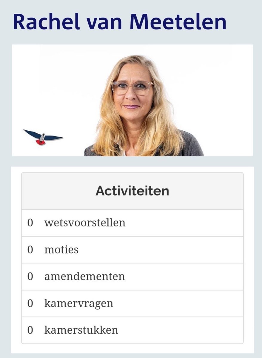 Wilders: ik laat mij niet vertellen dat mijn mensen niet hard werken!

Rachel van Meetelen: *klopt enthousiast op haar bankje en knikt instemmend

Ook Rachel: