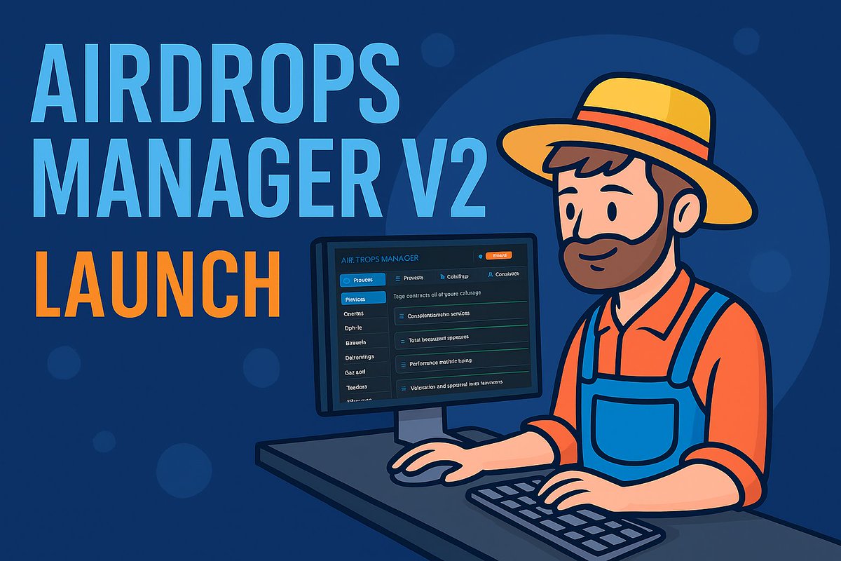 _airdmanager's tweet photo. 🚀 Airdrops Manager V2 – The Ultimate Airdrop Management Tool

Farm airdrops like a pro: more organization, fewer mistakes, higher productivity, better allocations, and bigger gains.
A tool built by farmers, for farmers.

#Airdrops #farm #Earncrypto https://t.co/w5rsRzAno9