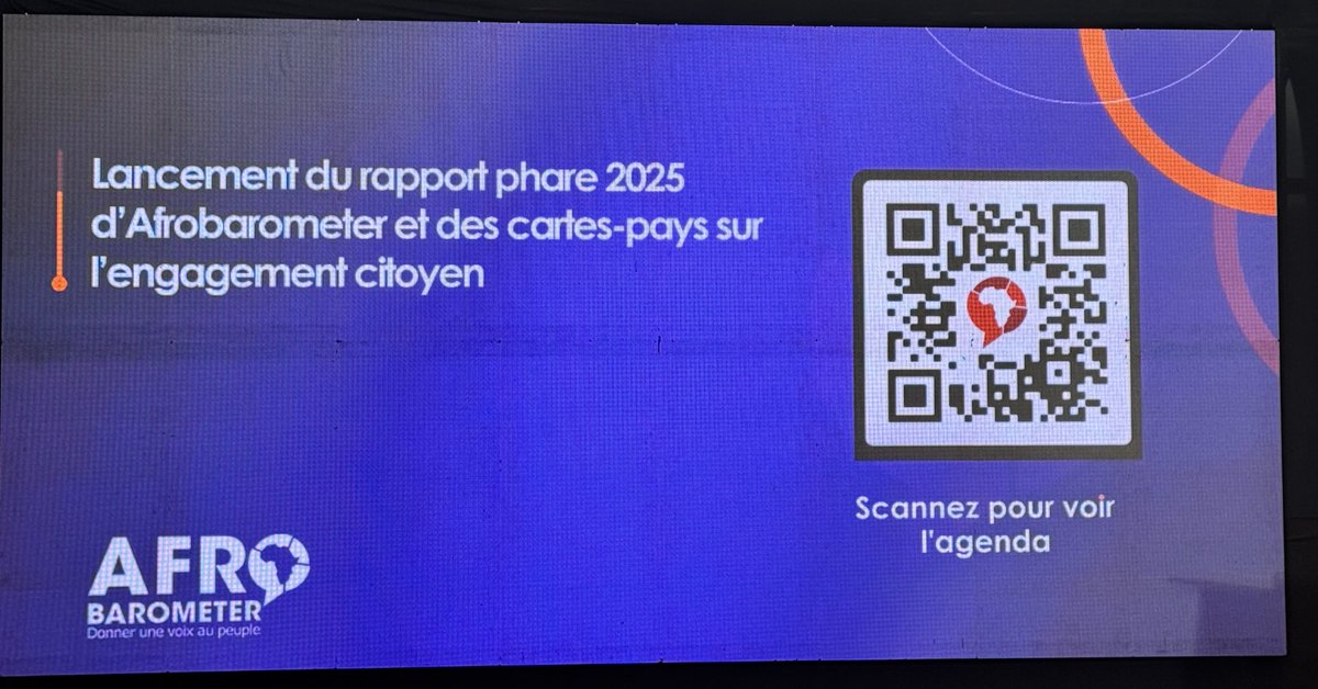 joeasunka's tweet image. Launching ⁦@afrobarometer⁩ African Insights 2025 report in Dakar, Senegal. All set to go …