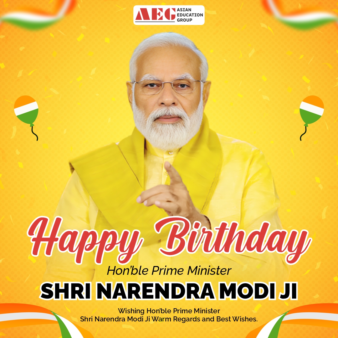 aegnoida's tweet photo. Asian Education Group wishes Hon’ble Prime Minister Shri Narendra Modi Ji a Happy Birthday.
Your dedication inspires learners nationwide.
Wishing you good health, strength, and continued achievements

#happybirthday @narendramodi #asianeducationgroup #AEG https://t.co/8W4SCekwQu