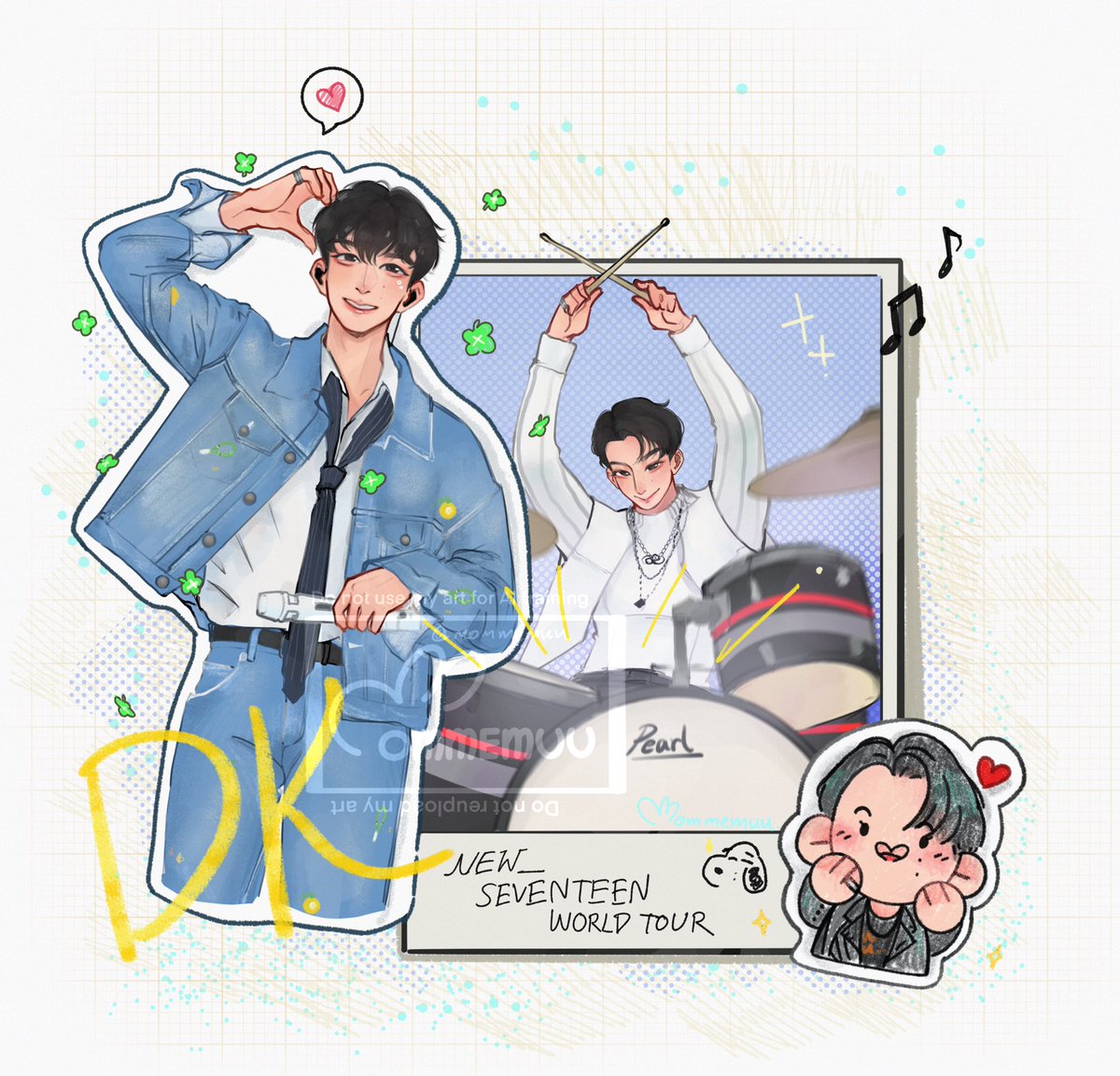 New_ Happy virus 🍀🥁🐶✨
#도겸 #세븐틴 #DK #SEVENTEEN #seventeenfanart