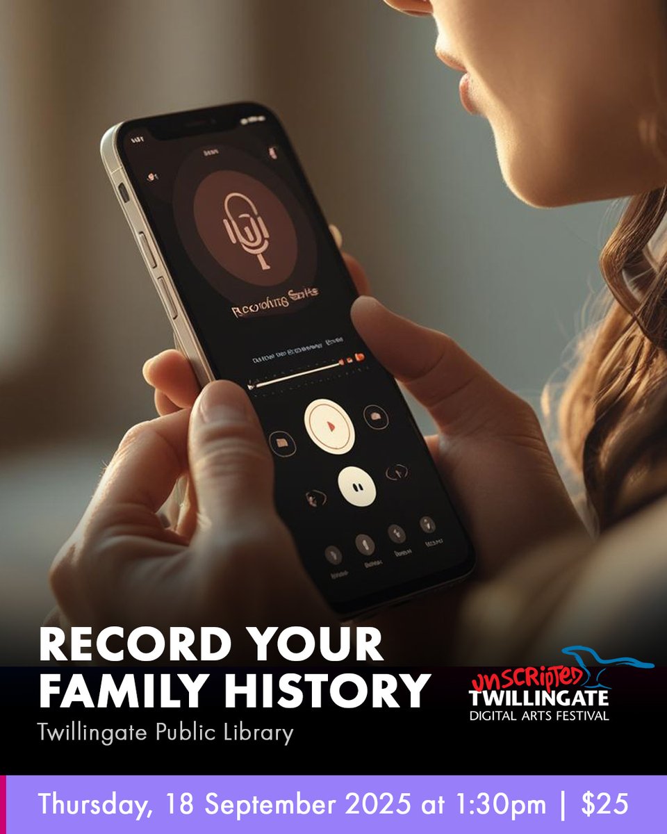 UnscriptedF's tweet image. Learn. Create. Capture. ✨

Join our workshops that spark creativity: Record Your Family History, turn photos into art with Procreate, and explore the future with 3D Printing. 

Spaces are limited — register now: unscriptedfestival.com/schedule/

#Unscripted2025