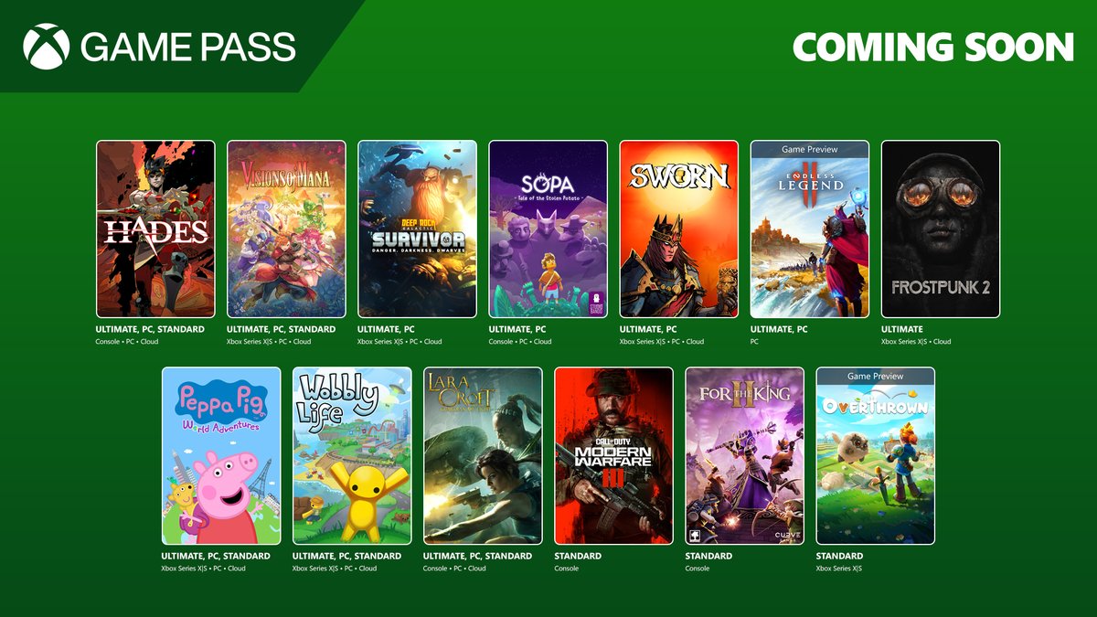 xtralife_es's tweet image. El #GamePass de este mes está que arde🔥

Hades, Visions of Mana, Lara Croft and the Guardian of Light, Frostpunk 2 y más🔥

Hazte con #GamePassCore o #GamePassUltimate🌟

COMPRA➡️ tinyurl.com/49z2z9wh