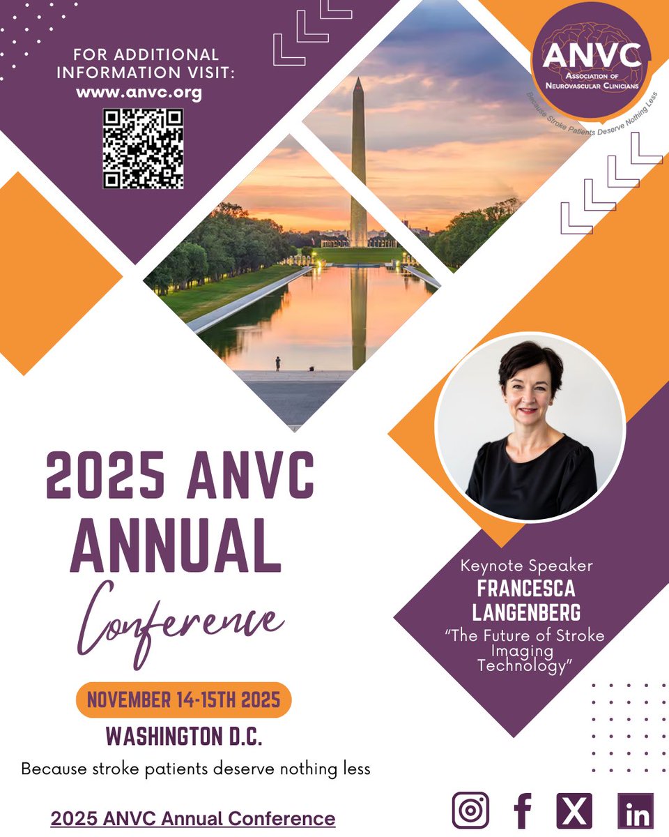 ANVC__'s tweet image. This November at #ANVC25, we are thrilled to welcome keynote speaker Francesca Langenberg, Mobile CT lead for the Melbourne Mobile Stroke Unit program &amp;amp; the Australian Stroke Alliance to share latest innovations in #stroke imaging technologies. Register: anvc.org/i4a/pages/inde…