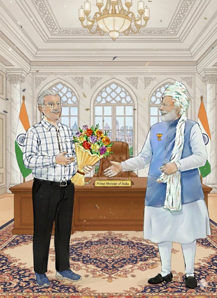 Rayoman_Ilavia's tweet photo. @narendramodi
Honored moments to personally visit and greet our revered Prime Minister on his 75th Birthday at PMO.
Courtesy : #googleguru
🎉🎂👏💐🌹🎈😊 https://t.co/T7OLrMwGMq