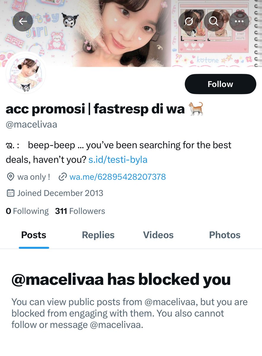 cienhye's tweet image. penipu ya ges @macelivaa 

tiati, cukup uang saya aja ludes, makan dah tuh uang haram babi 

nomor 0895428207378

kronologi singkat: nyari jaspay bri tapi jadinya ditipu 🤗 

#zonauang