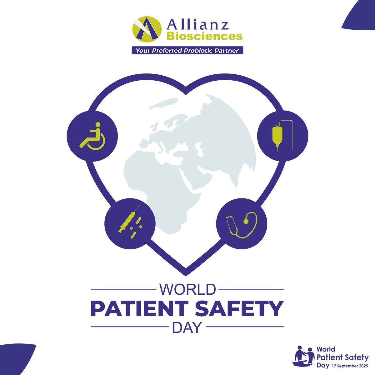 abplofficial's tweet photo. Today is World Patient Safety Day!
Every patient deserves safe, quality healthcare. Let’s stand together for a safer tomorrow. 💙 #PatientSafety #WPSD #abpl https://t.co/VLS6ysc2qY