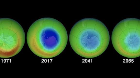 [ 🌍 COUCHE D’OZONE ]

🔸 Selon l’ONU, cité par Le Parisien, le trou dans la couche d’ozone pourrait disparaître d’ici 2050.

🔹 La couche d’ozone protège la Terre des rayons UV nocifs. Depuis les années 1970, elle a été fragilisée par les CFC (chlorofluorocarbones) utilisés dans